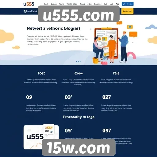 Acessibilidade e design intuitivo do site u555.com