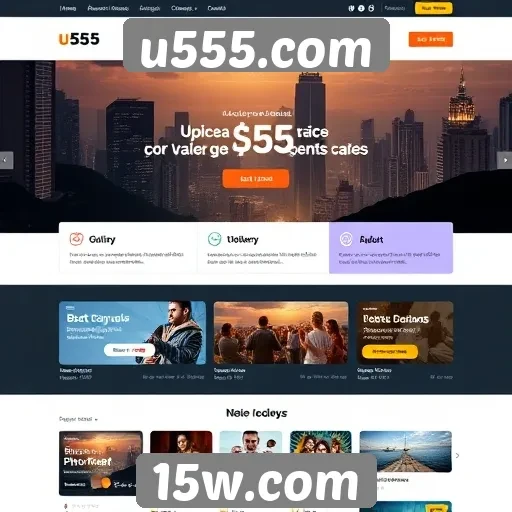 Novo layout do site u555.com otimiza a experiência do usuário
