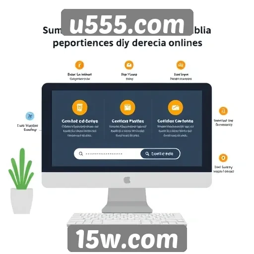 Exploração das funcionalidades do site u555.com