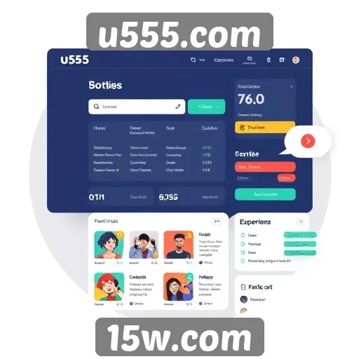 Análise da interface do usuário no u555.com