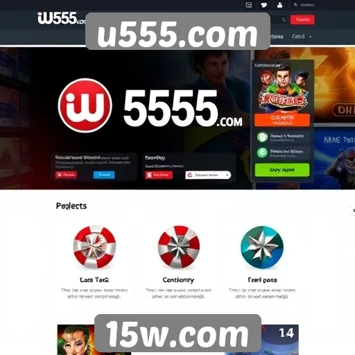 Análise da interface do usuário em u555.com